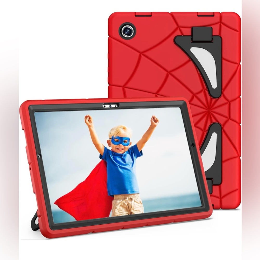 Spiderman Silicone Case Samsung Galaxy Tab A8 10.5 w Kickstands & Cleaning Cloth